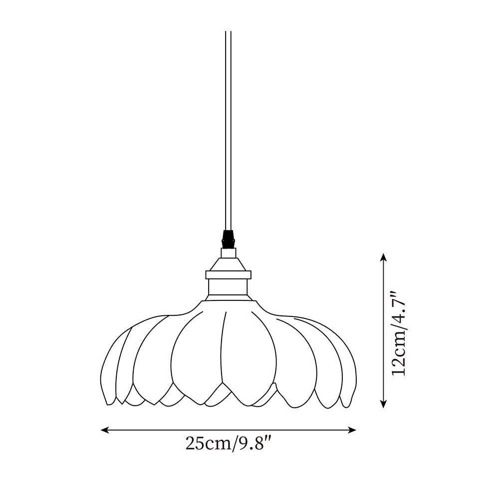Limea Suspension Fleur Verre Vert