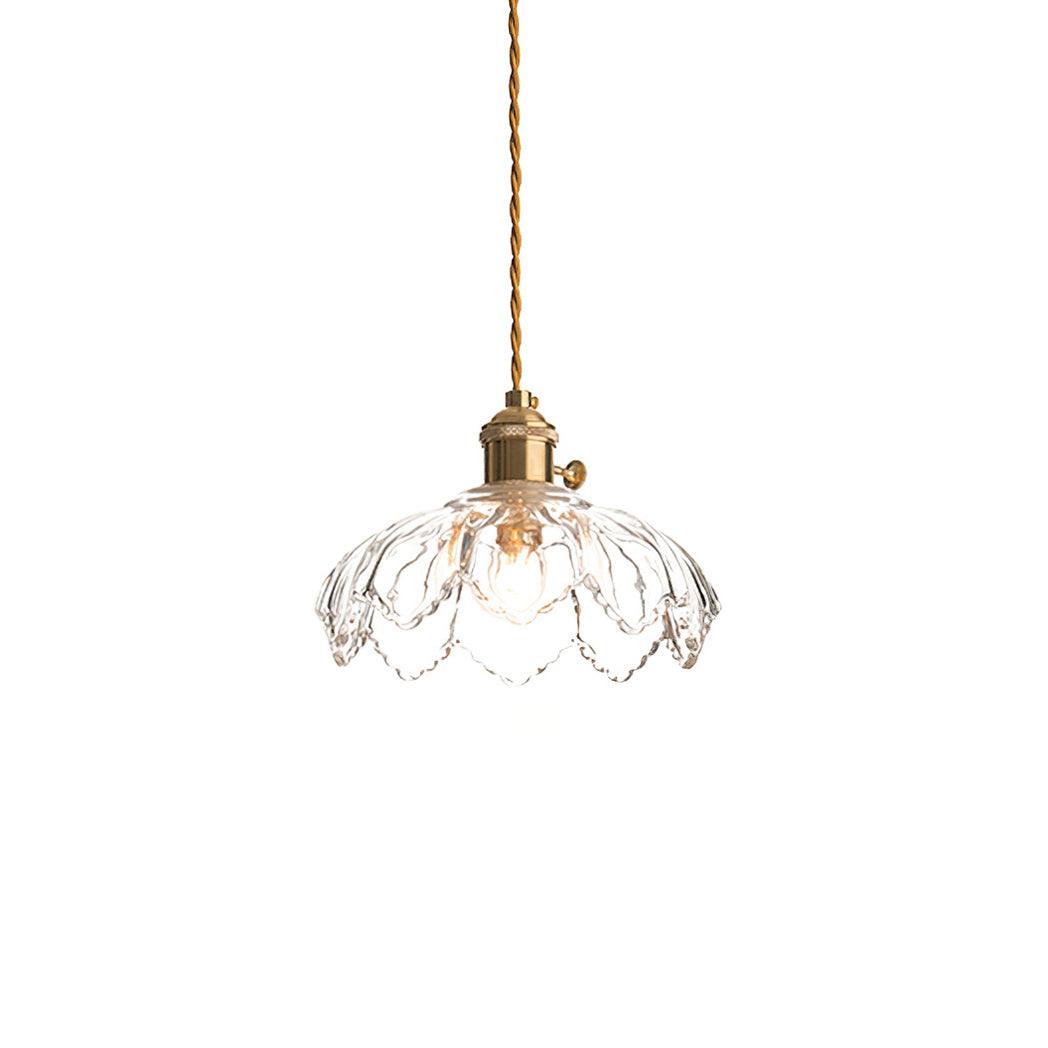 Limea Suspension Fleur Verre Vert