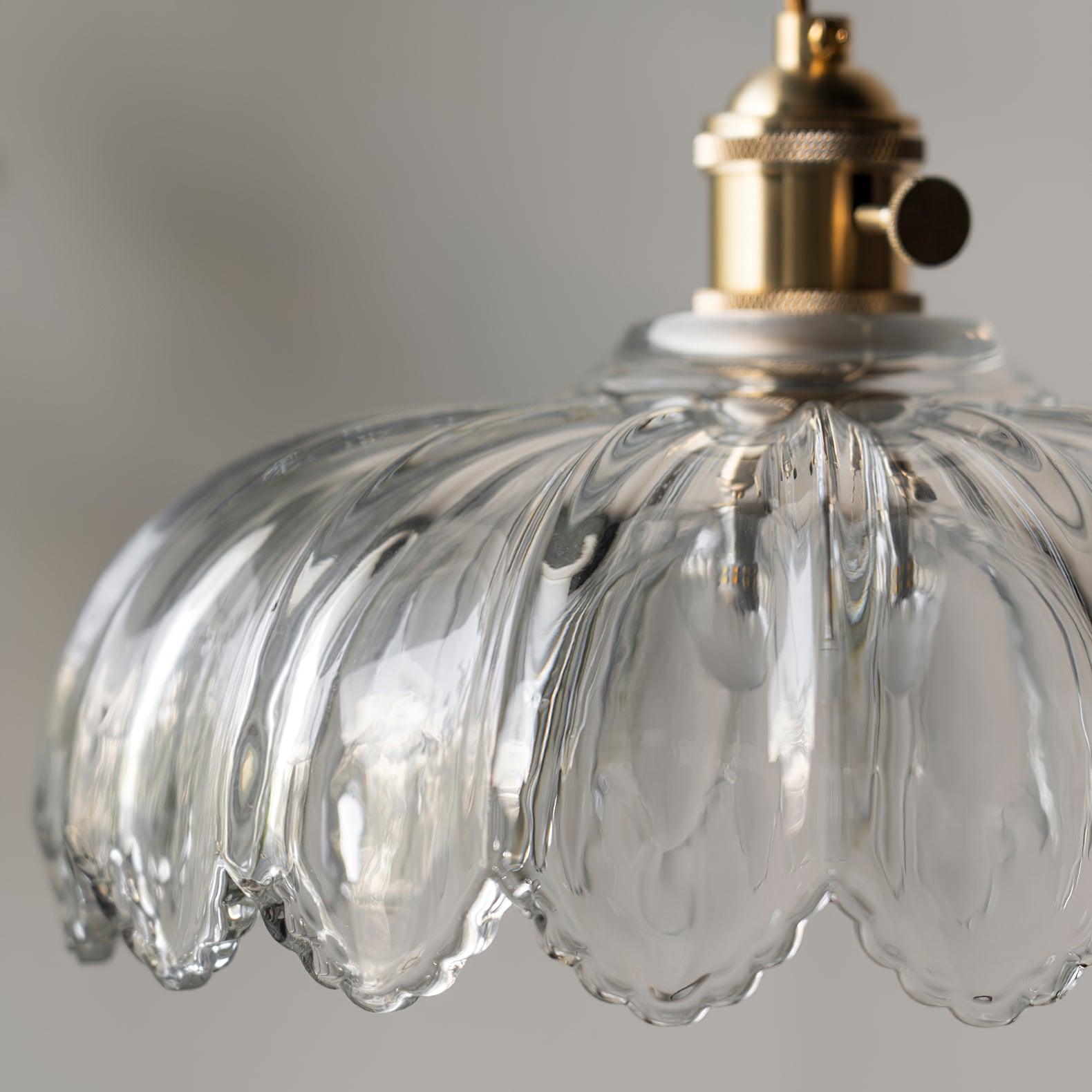 Limea Suspension Fleur Verre Vert