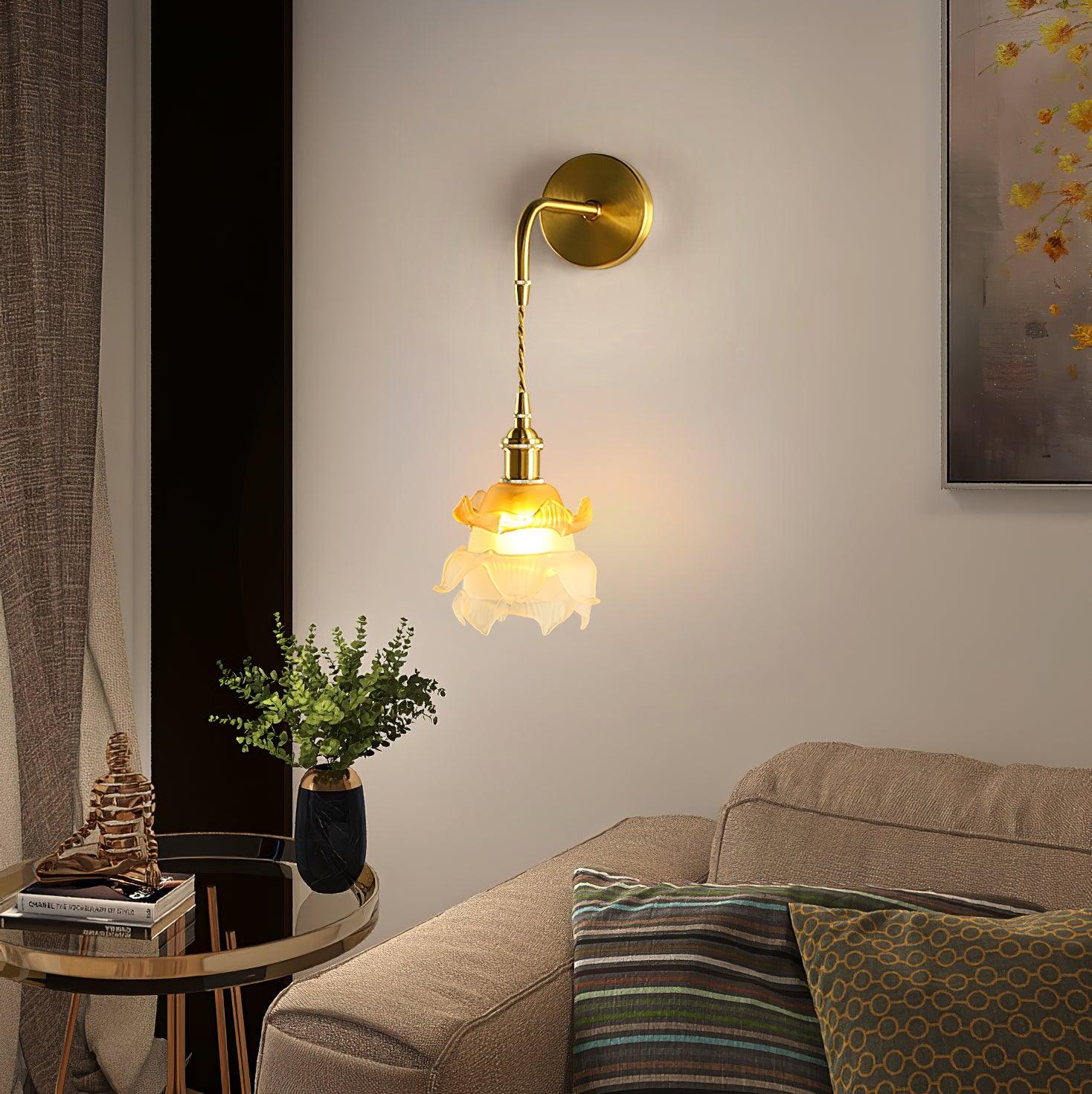 AmariraApplique Murale Laiton Verre Élégance Premium