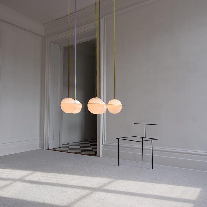 Mirere Lampe à suspension contemporaine noire