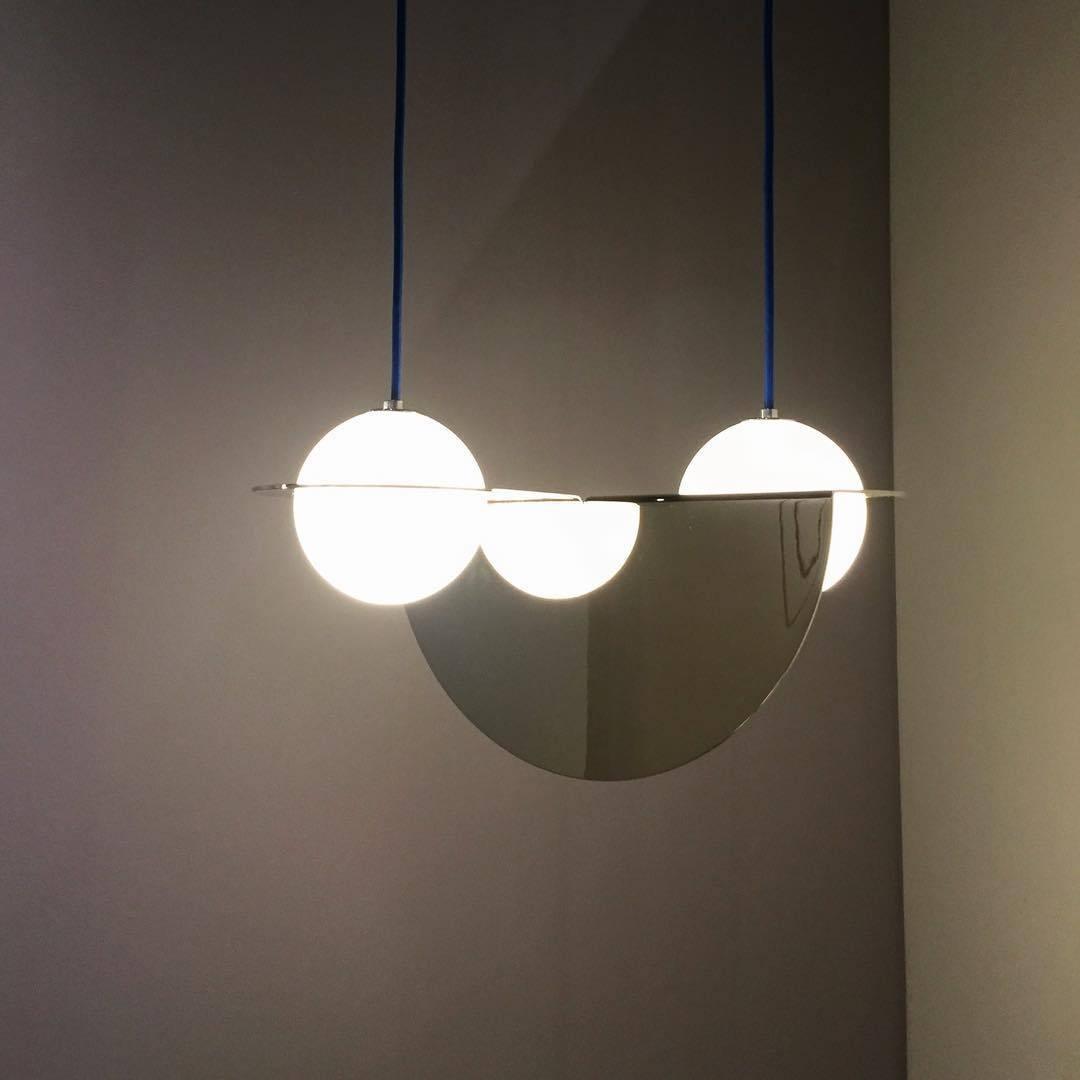 Mirere Lampe à suspension contemporaine noire