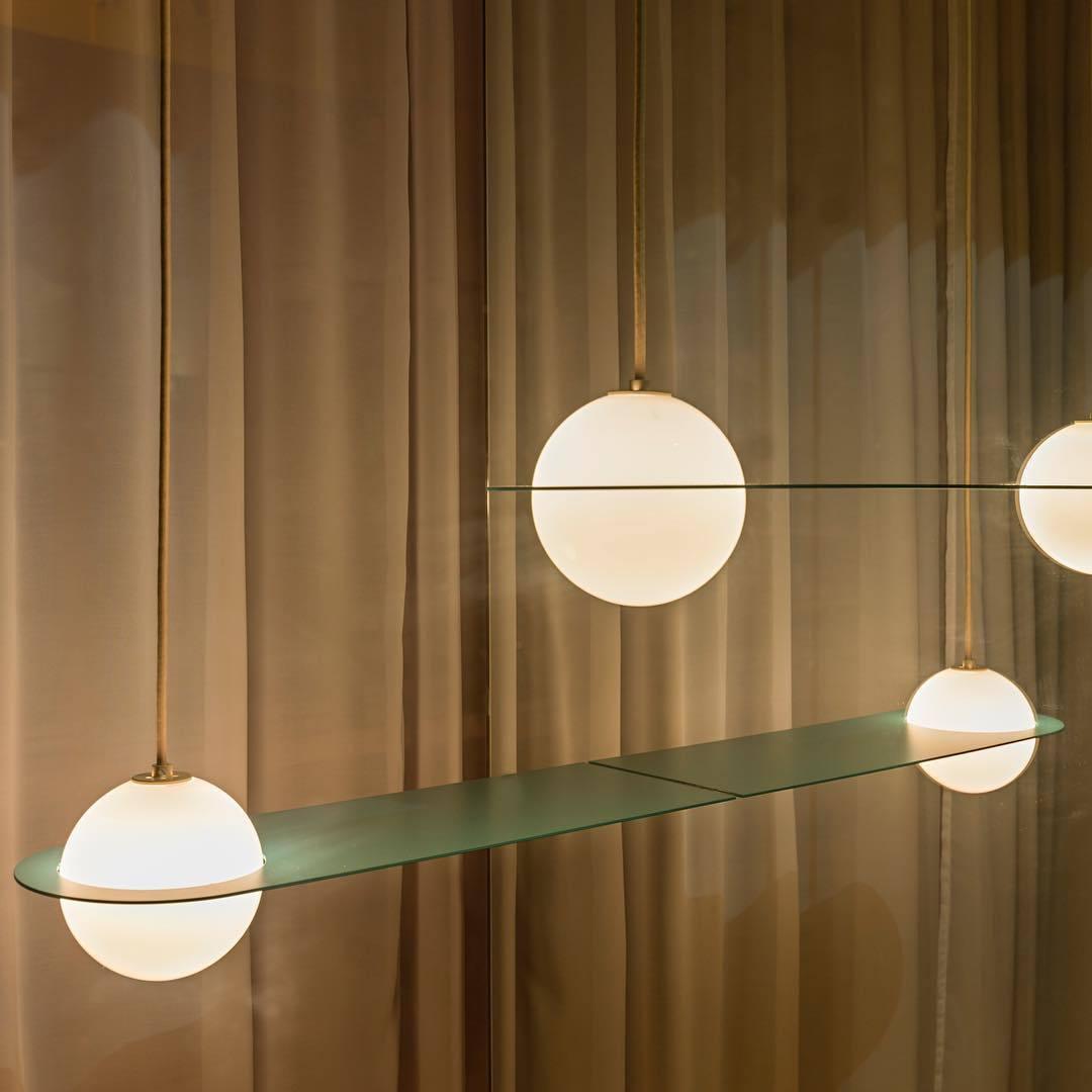 Mirere Lampe à suspension contemporaine noire