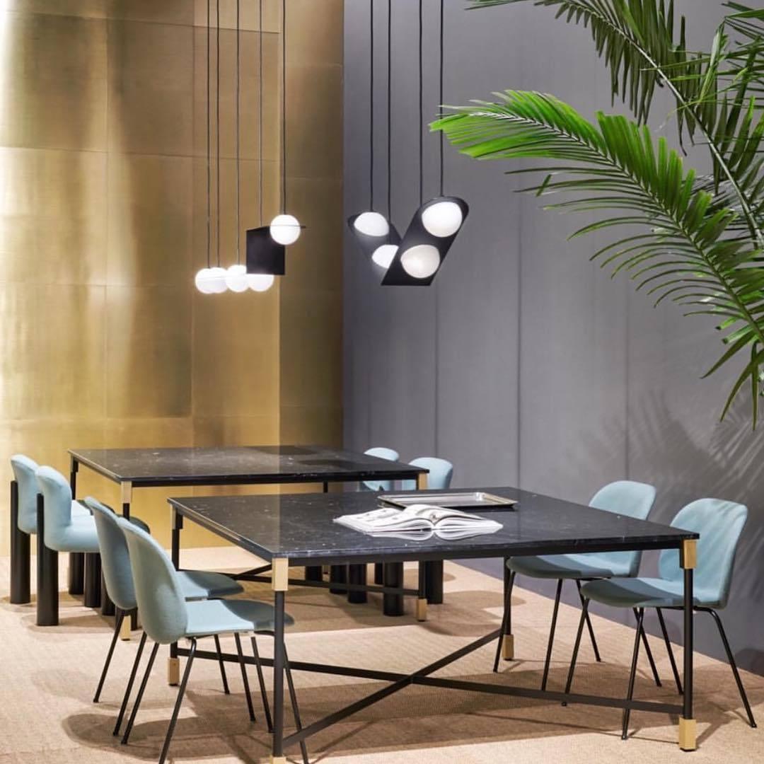 Mirere Lampe à suspension contemporaine noire