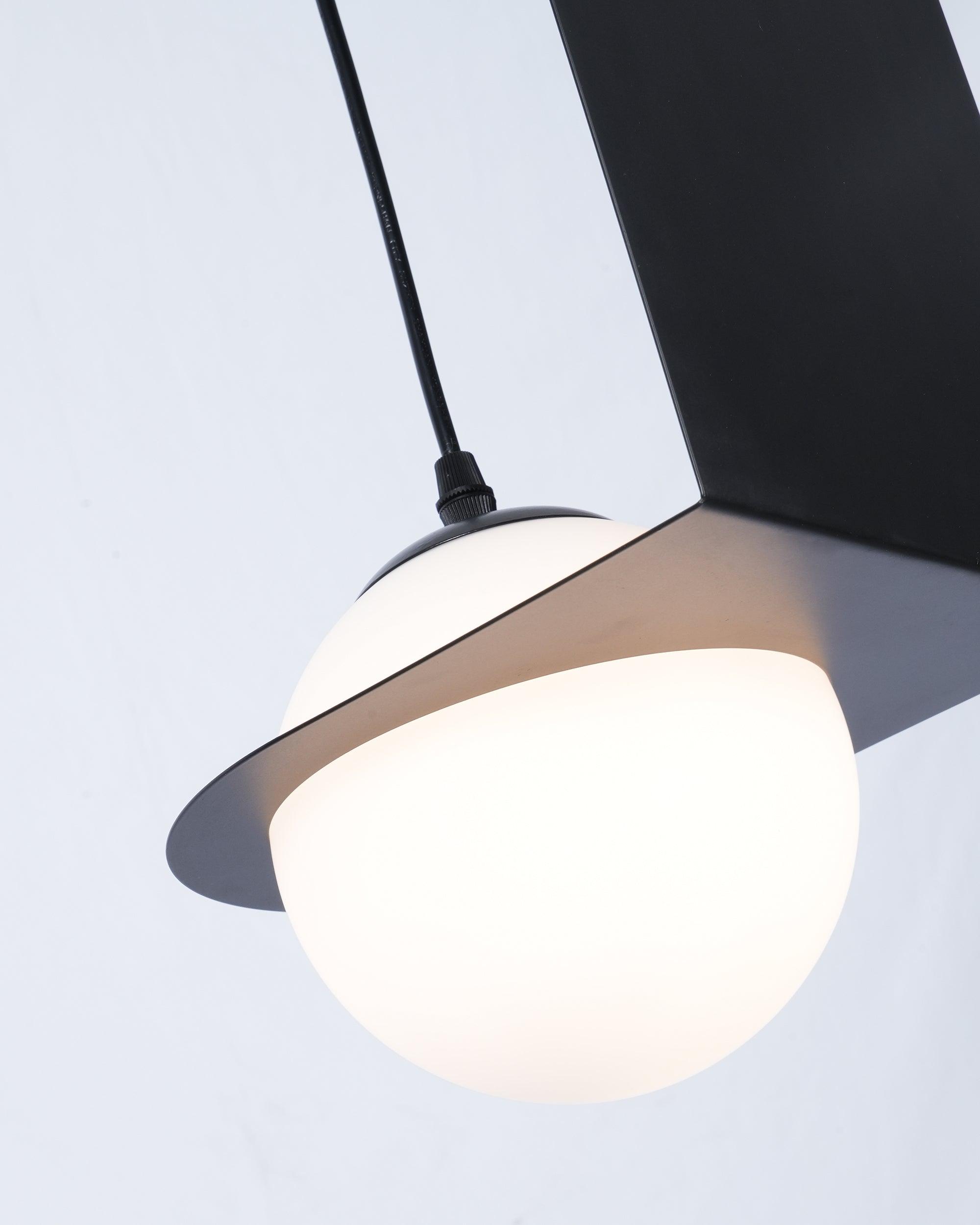 Mirere Lampe à suspension contemporaine noire