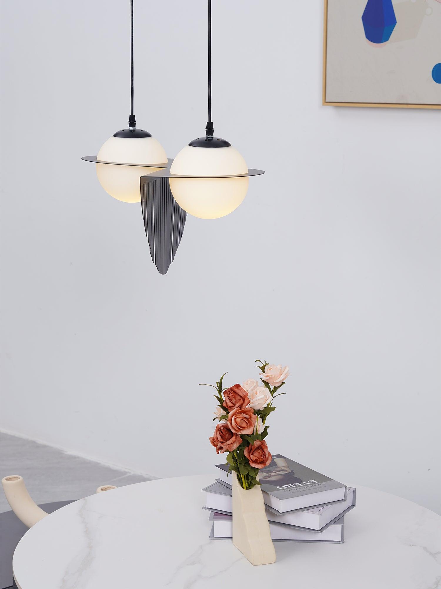 Mirere Lampe à suspension contemporaine noire