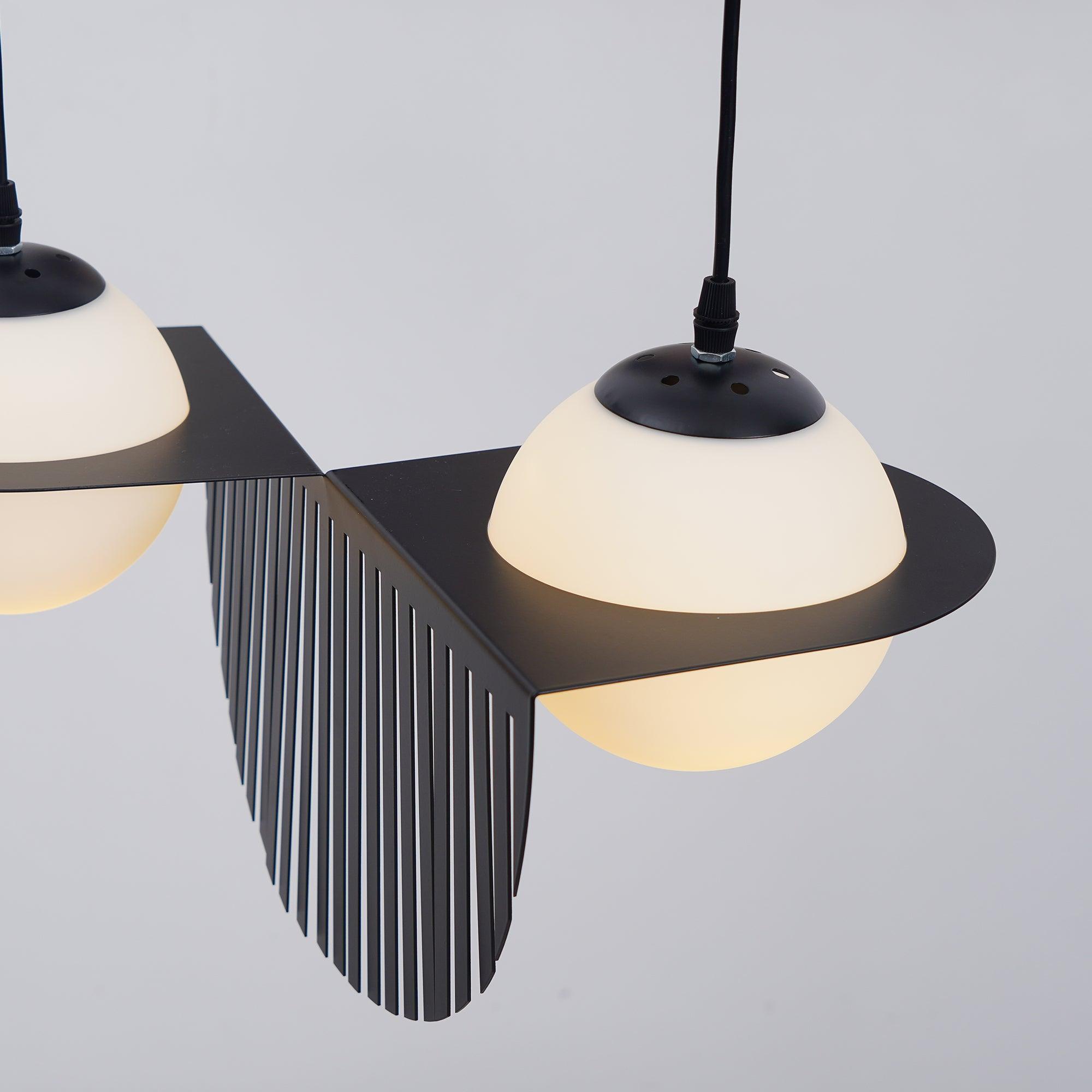 Mirere Lampe à suspension contemporaine noire