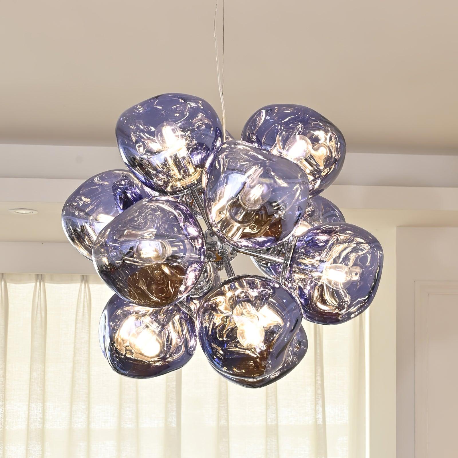 Esola Lustra Lampe Suspendue Cluster Verre Élégante