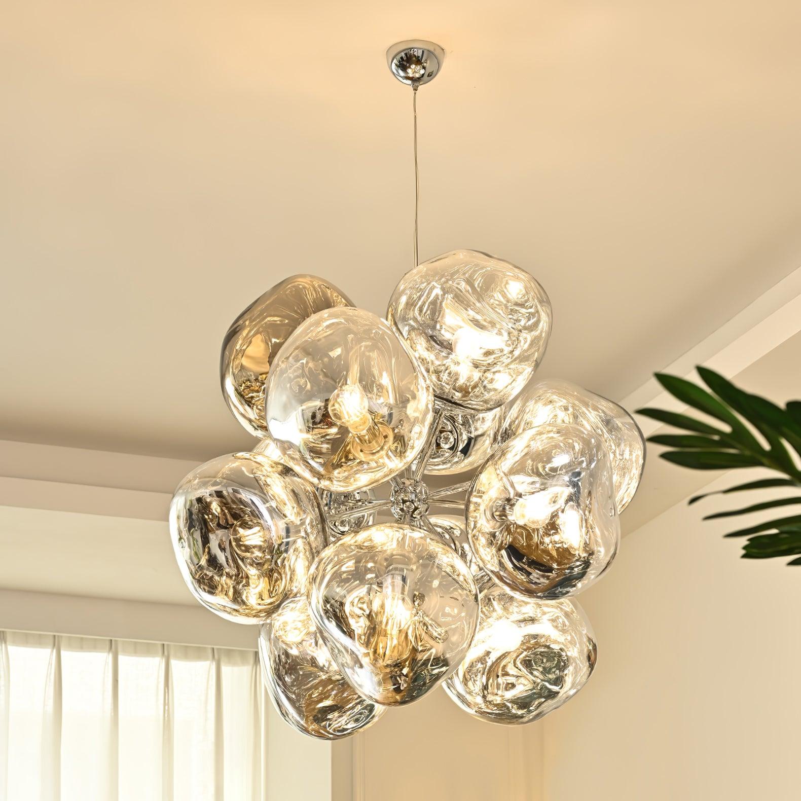 Esola Lustra Lampe Suspendue Cluster Verre Élégante