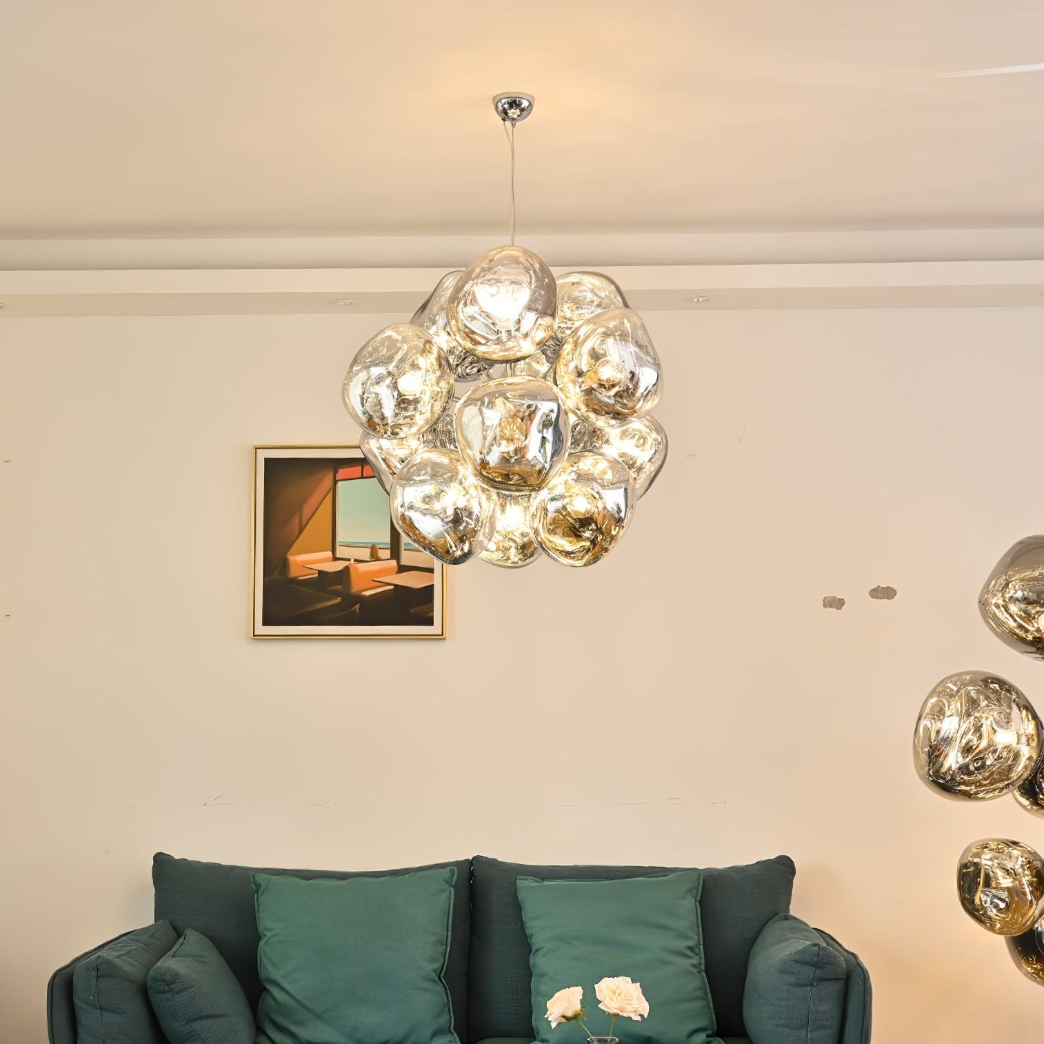 Esola Lustra Lampe Suspendue Cluster Verre Élégante