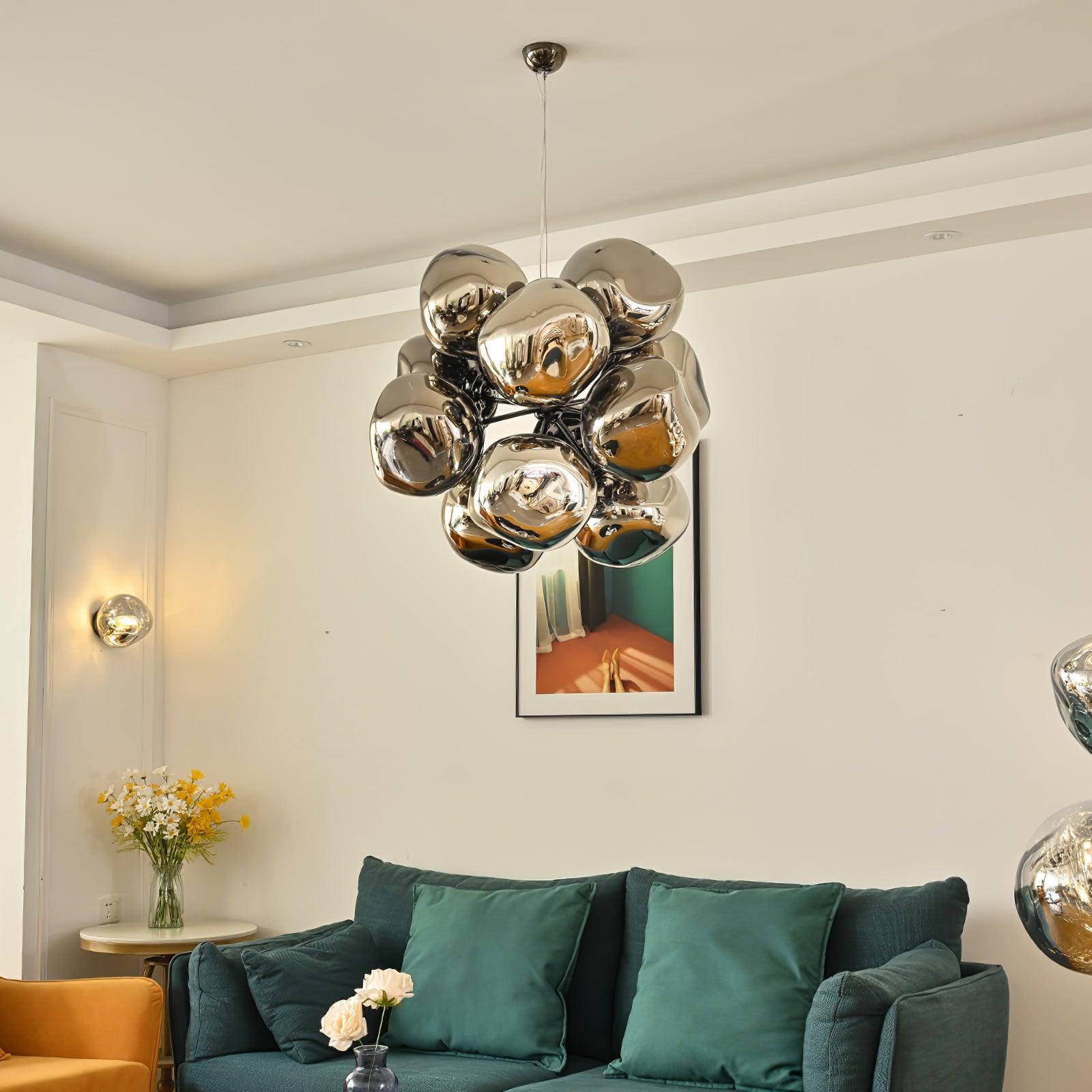 Esola Lustra Lampe Suspendue Cluster Verre Élégante