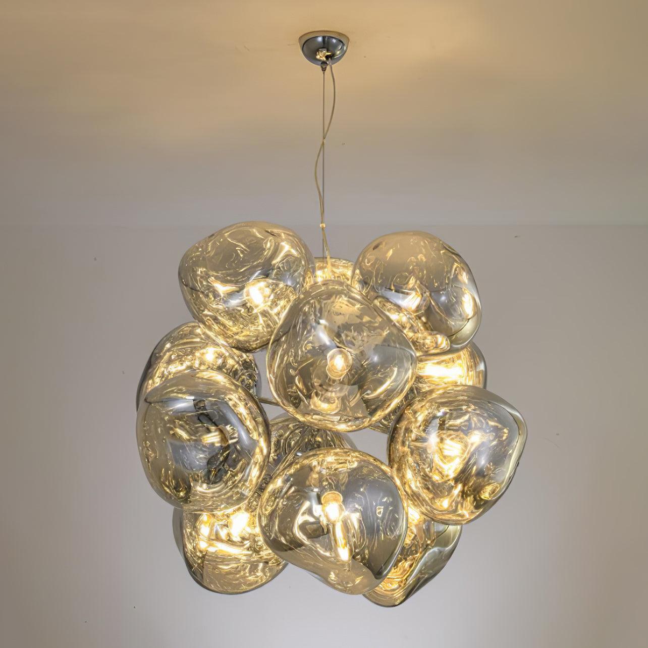 Esola Lustra Lampe Suspendue Cluster Verre Élégante