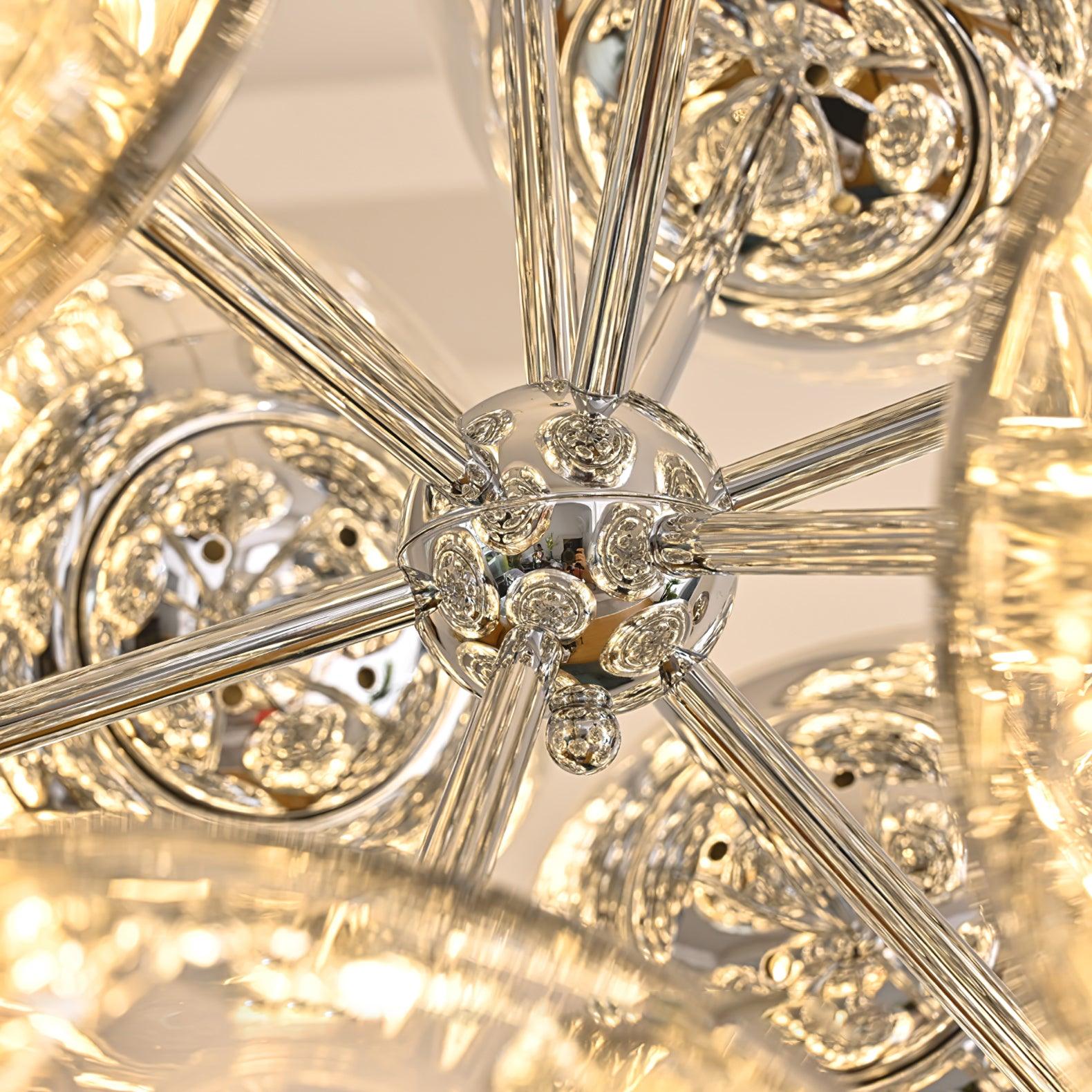 Esola Lustra Lampe Suspendue Cluster Verre Élégante
