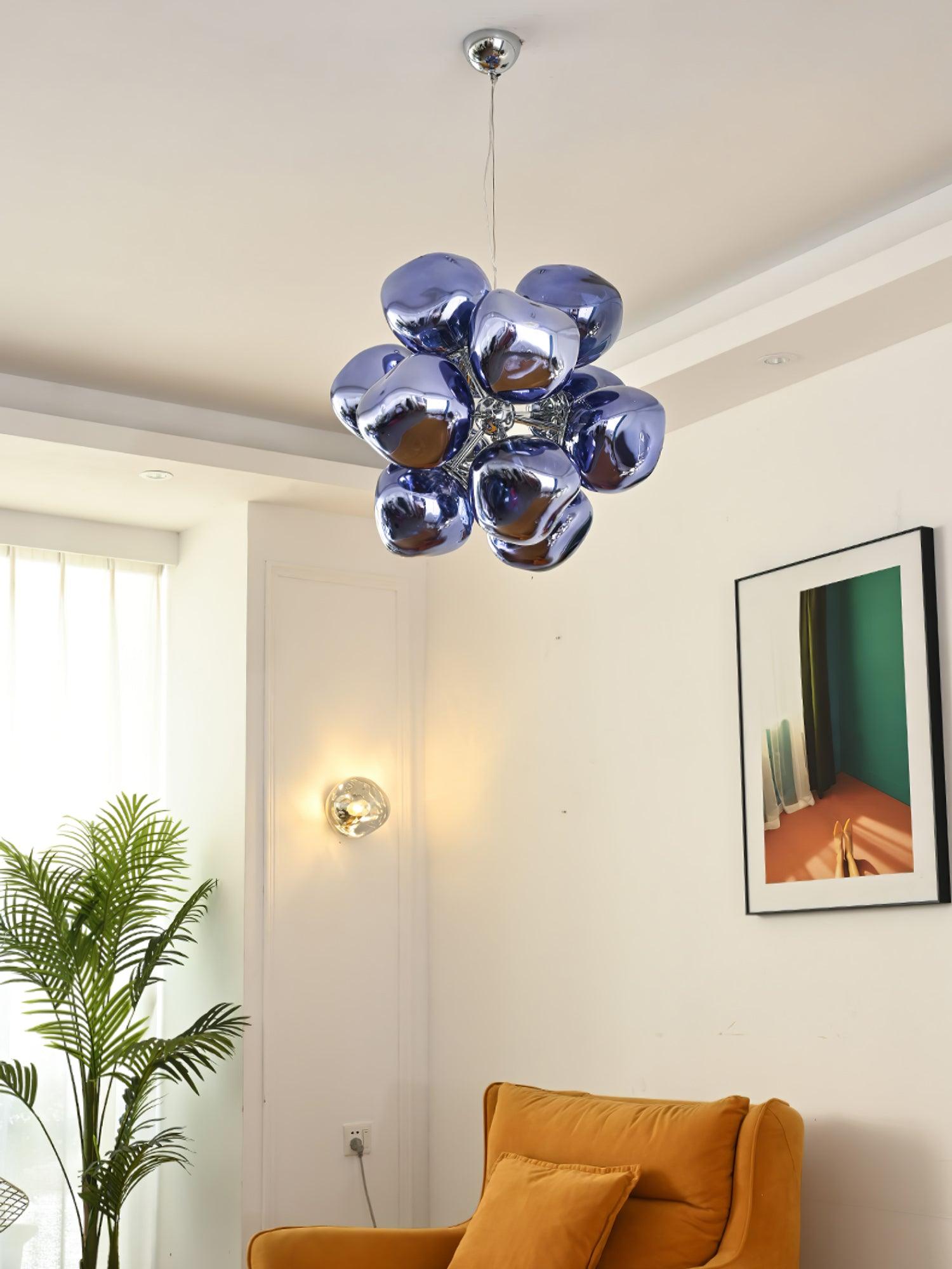Esola Lustra Lampe Suspendue Cluster Verre Élégante