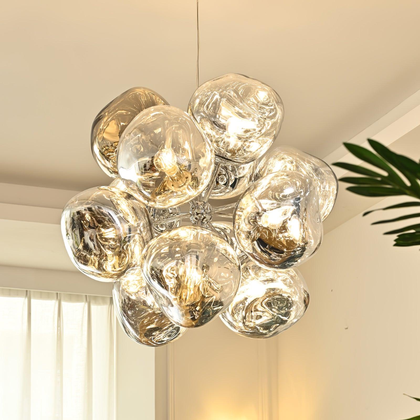 Esola Lustra Lampe Suspendue Cluster Verre Élégante