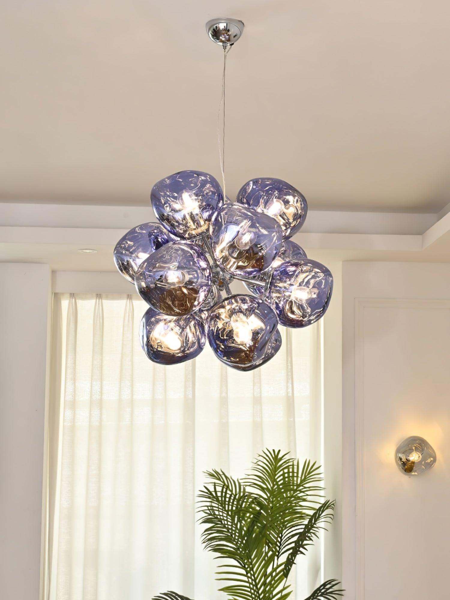 Esola Lustra Lampe Suspendue Cluster Verre Élégante