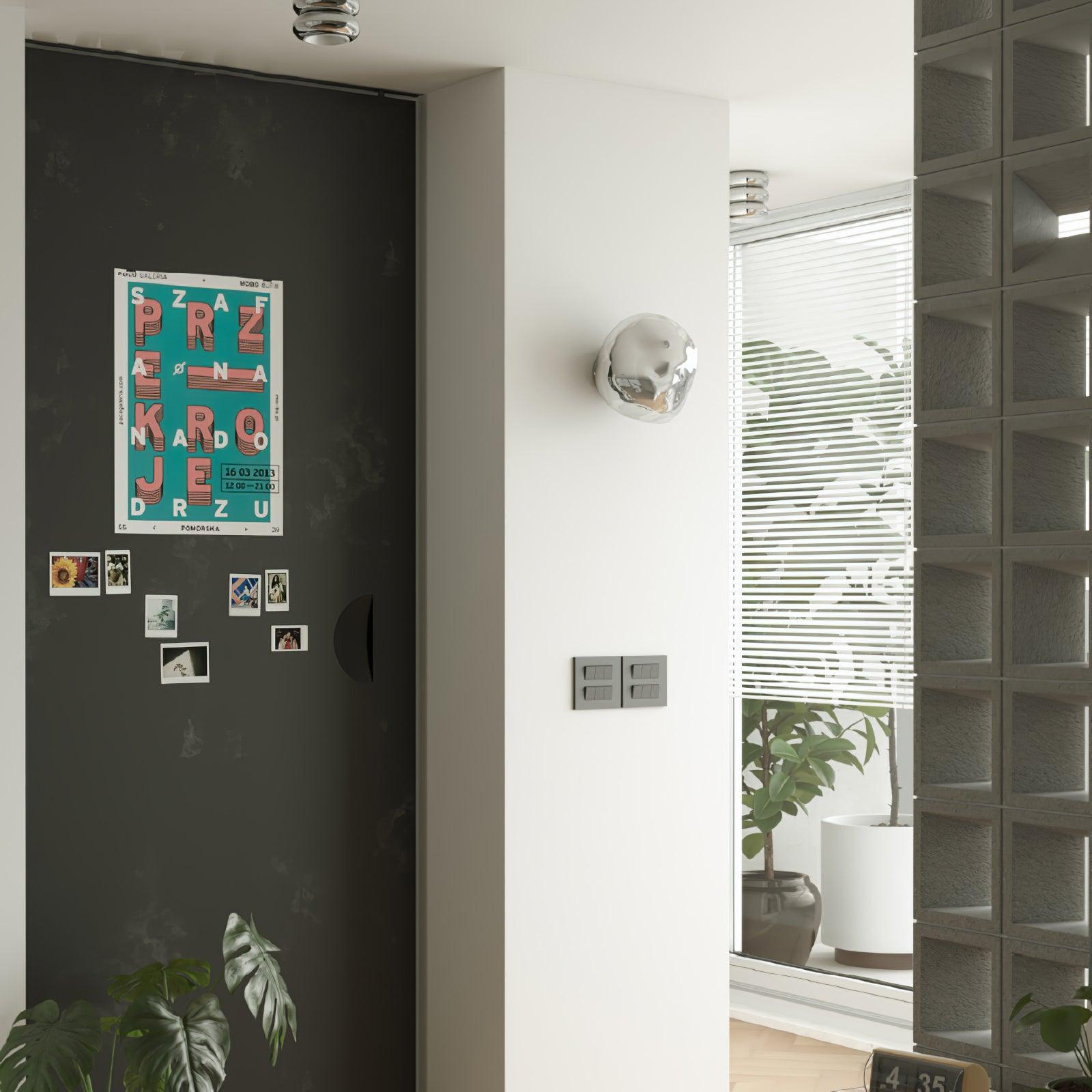 Auden Applique murale en verre ambré
