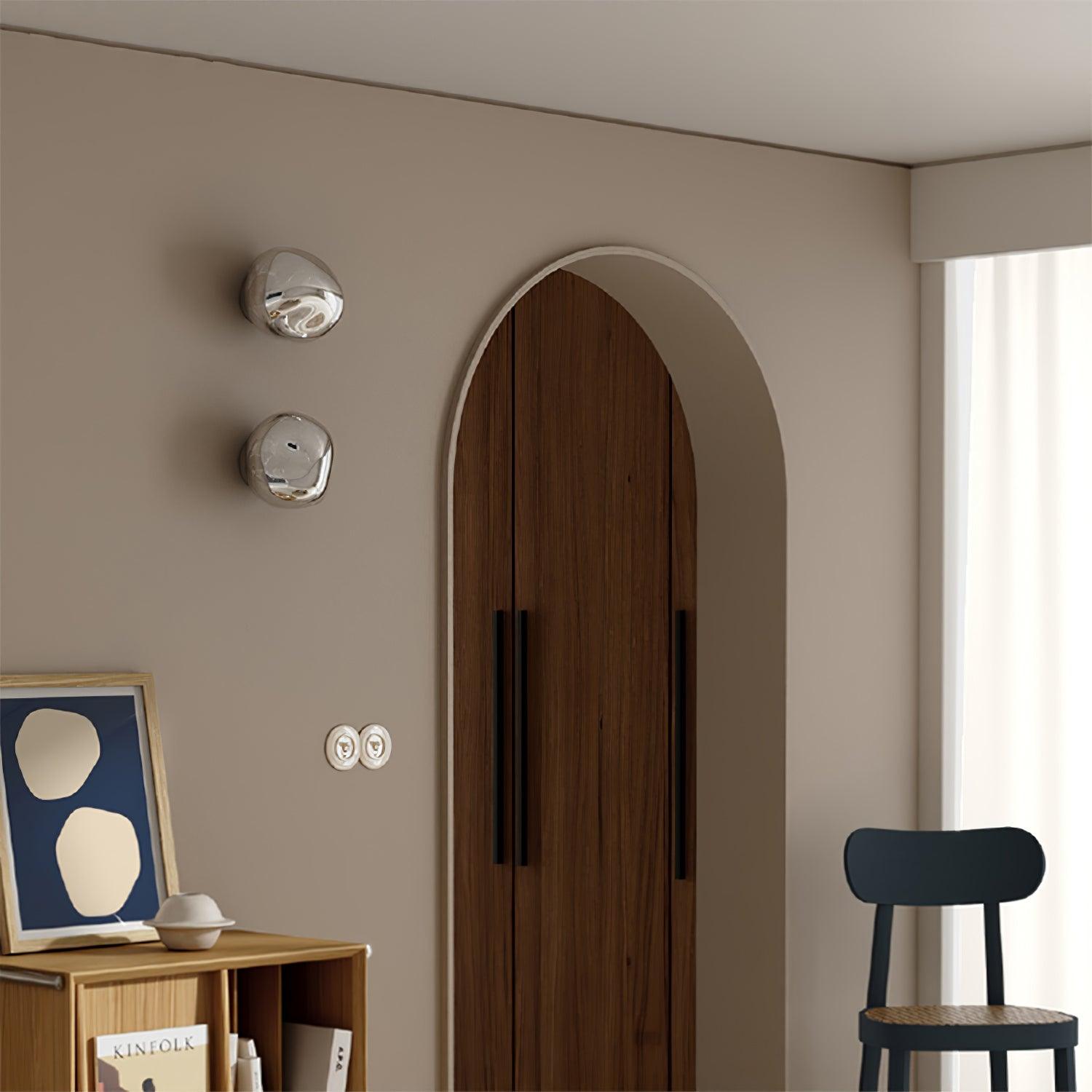 Auden Applique murale en verre ambré