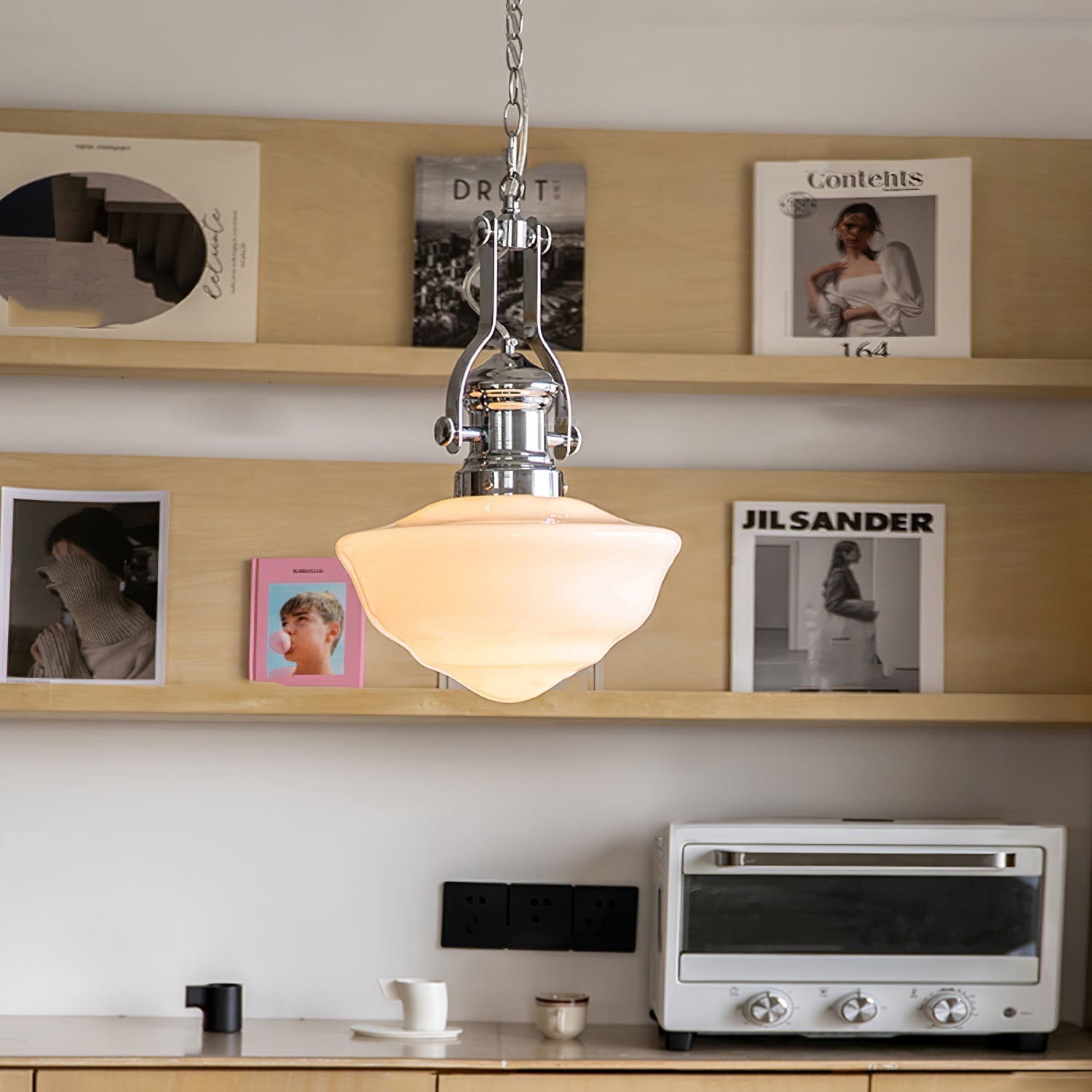 Zomiria Premium Nordic Art Verre Suspension Lumière