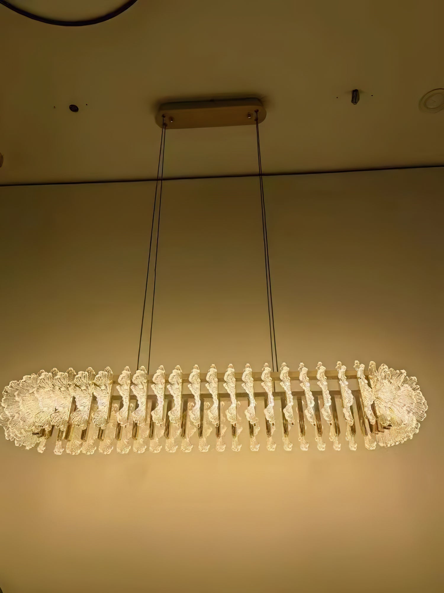 Lustre en Verre et Acrylique de Luxe Ulcarir Feuille