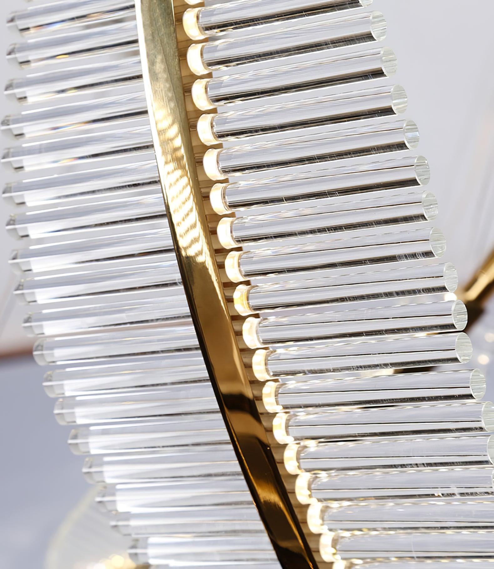 Lustra Lustre Leaf Acrylic Gold Elegant Modern