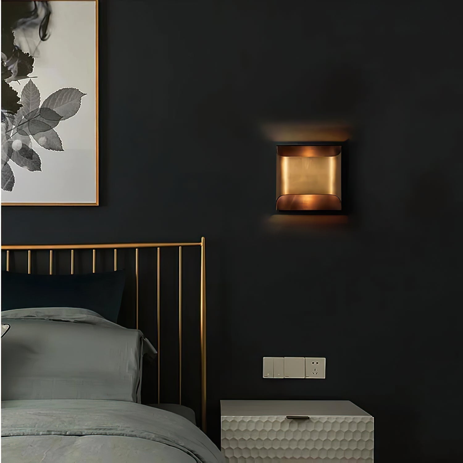 Hardy Applique Murale d'Art Nordic en Laiton
