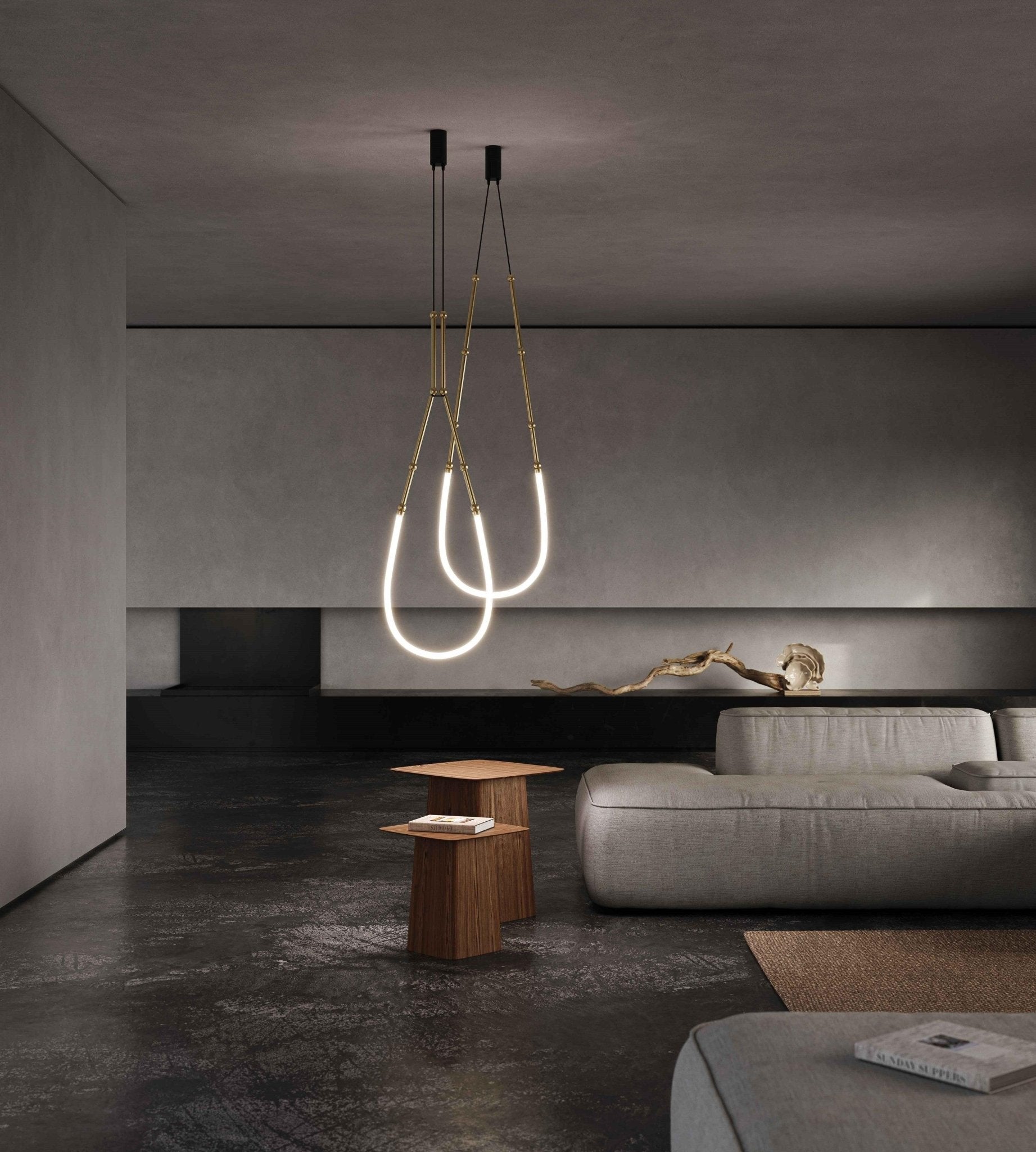 Lustra Lustre Leda LED Flexible Moderne Sculptural