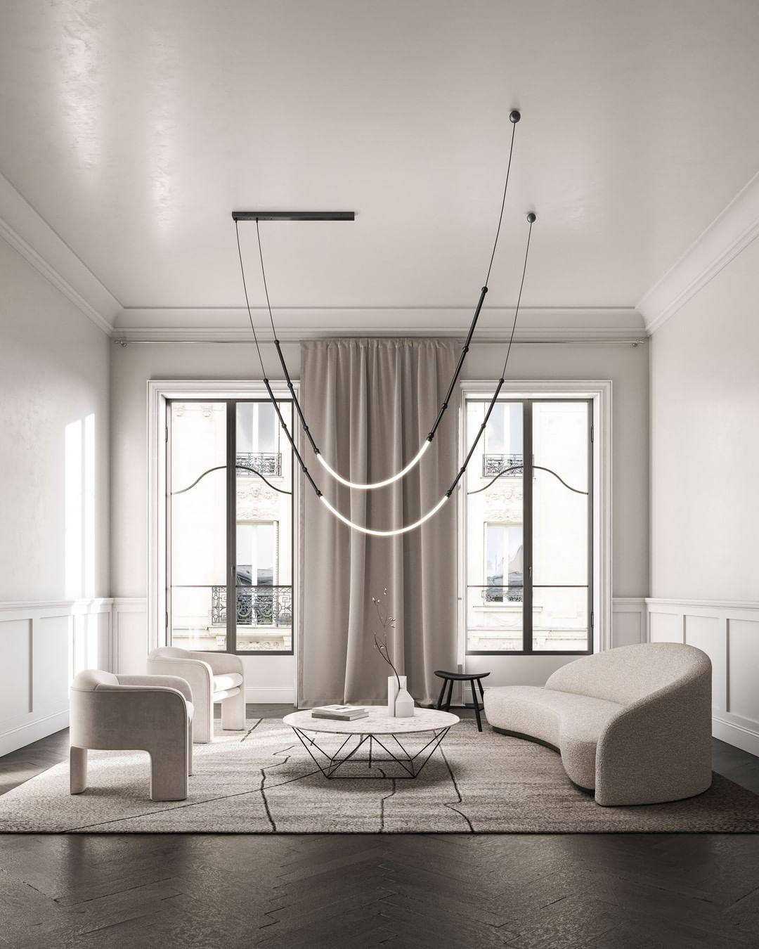 Lustra Lustre Leda LED Flexible Moderne Sculptural