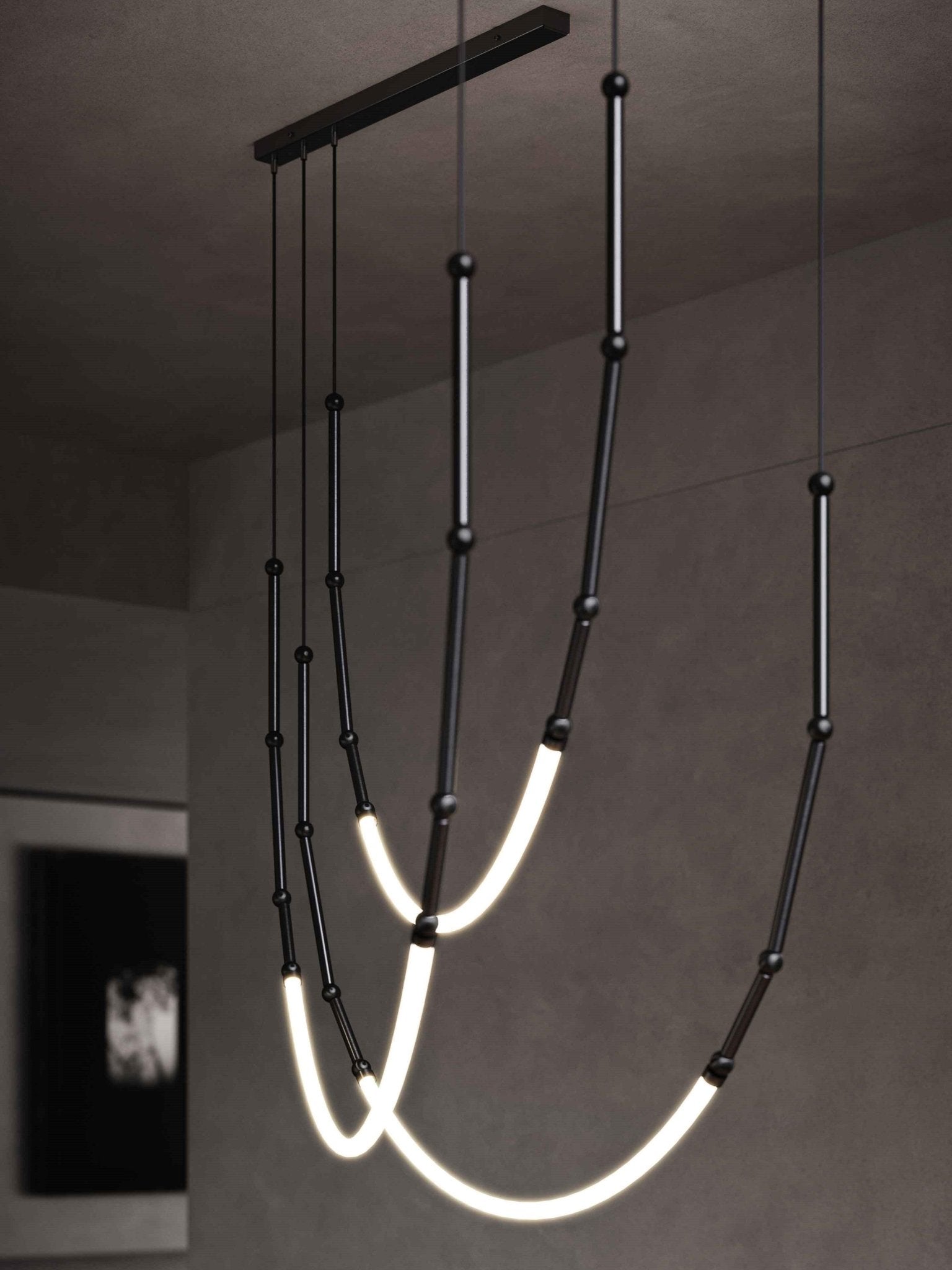 Lustra Lustre Leda LED Flexible Moderne Sculptural