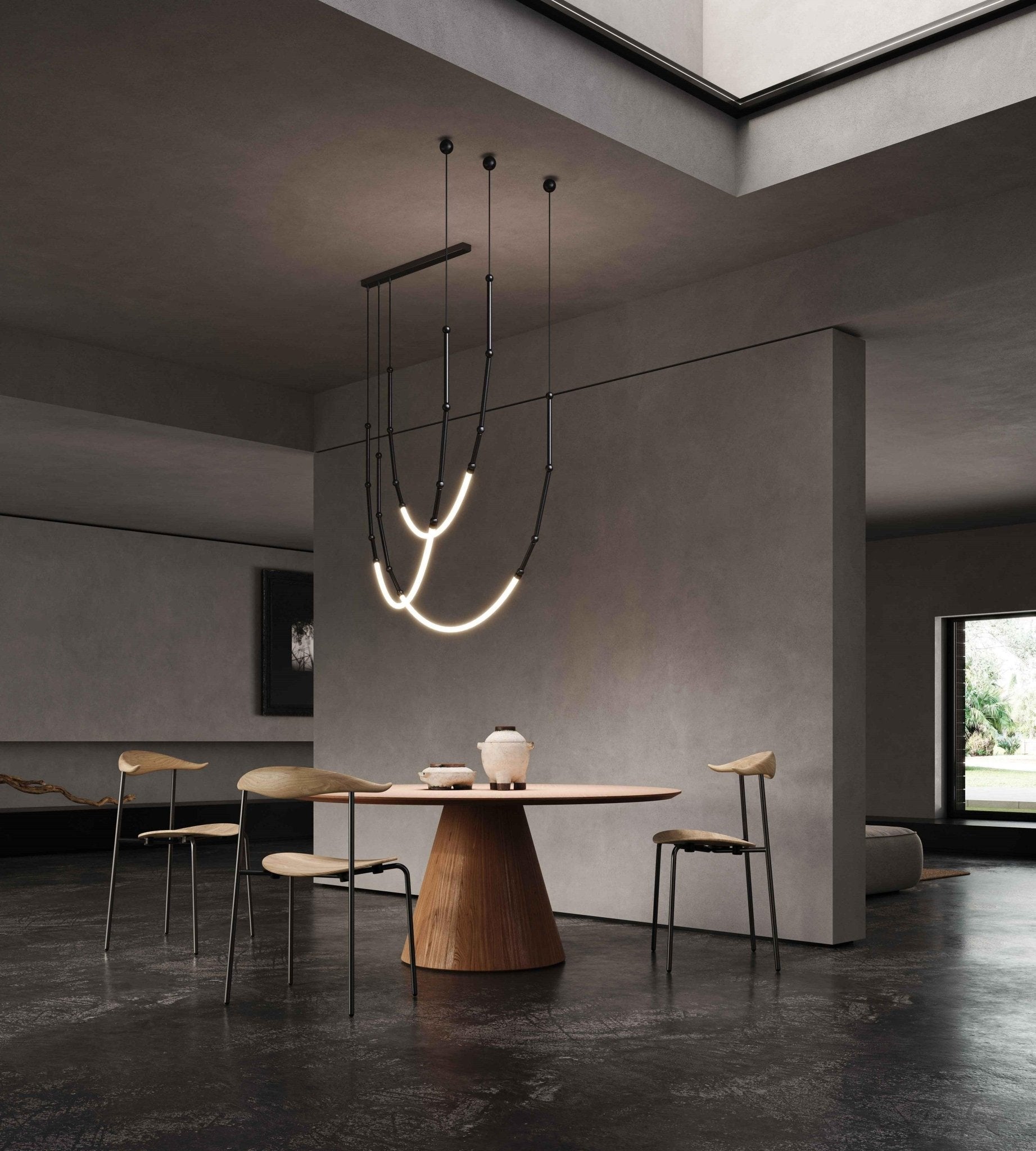 Lustra Lustre Leda LED Flexible Moderne Sculptural