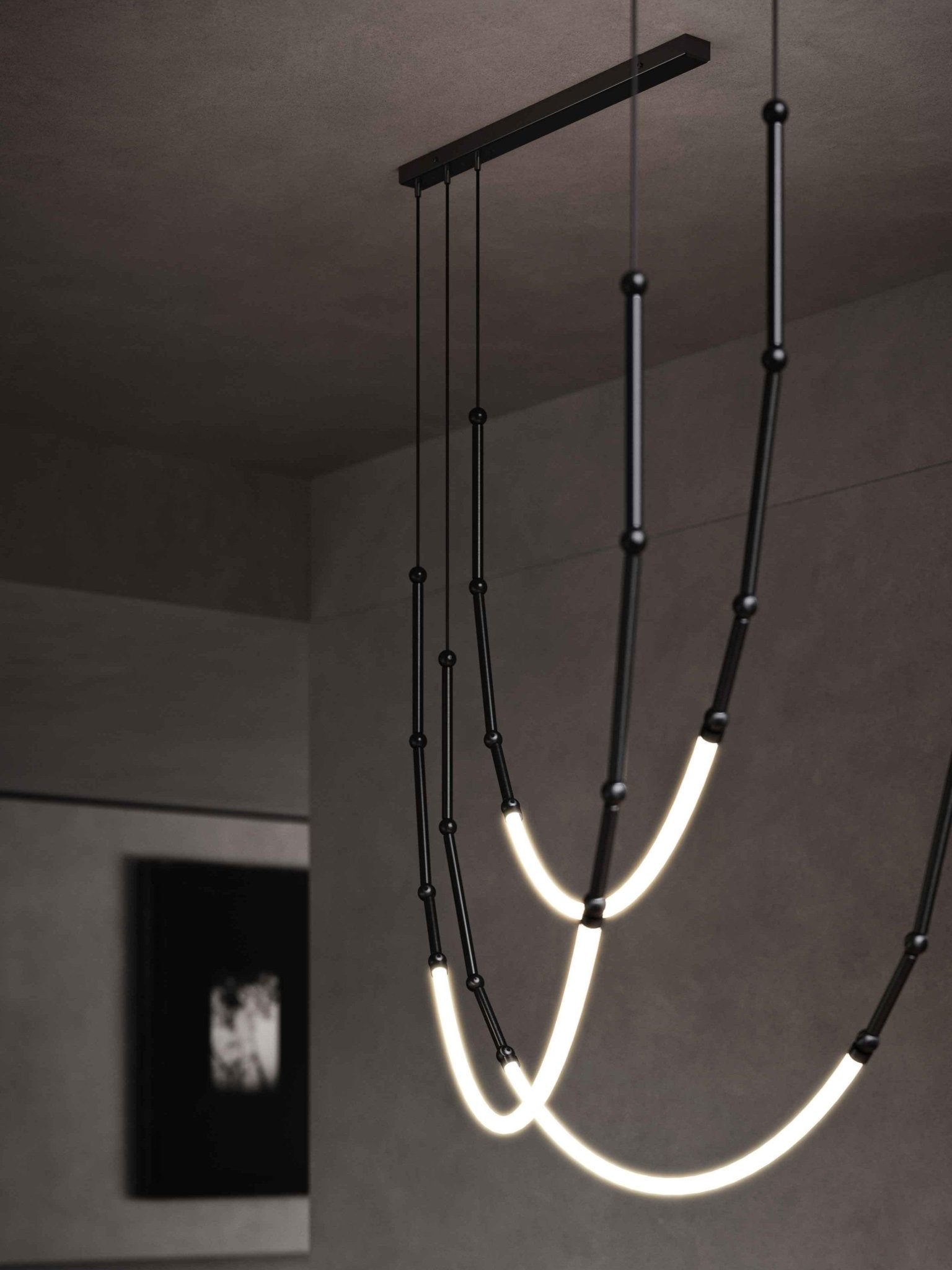 Lustra Lustre Leda LED Flexible Moderne Sculptural