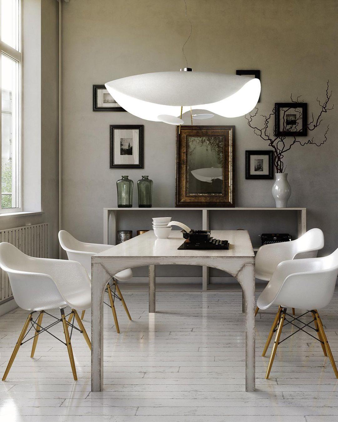Lustra Suspension Lampe Abat-jour Courbé Noir et Or
