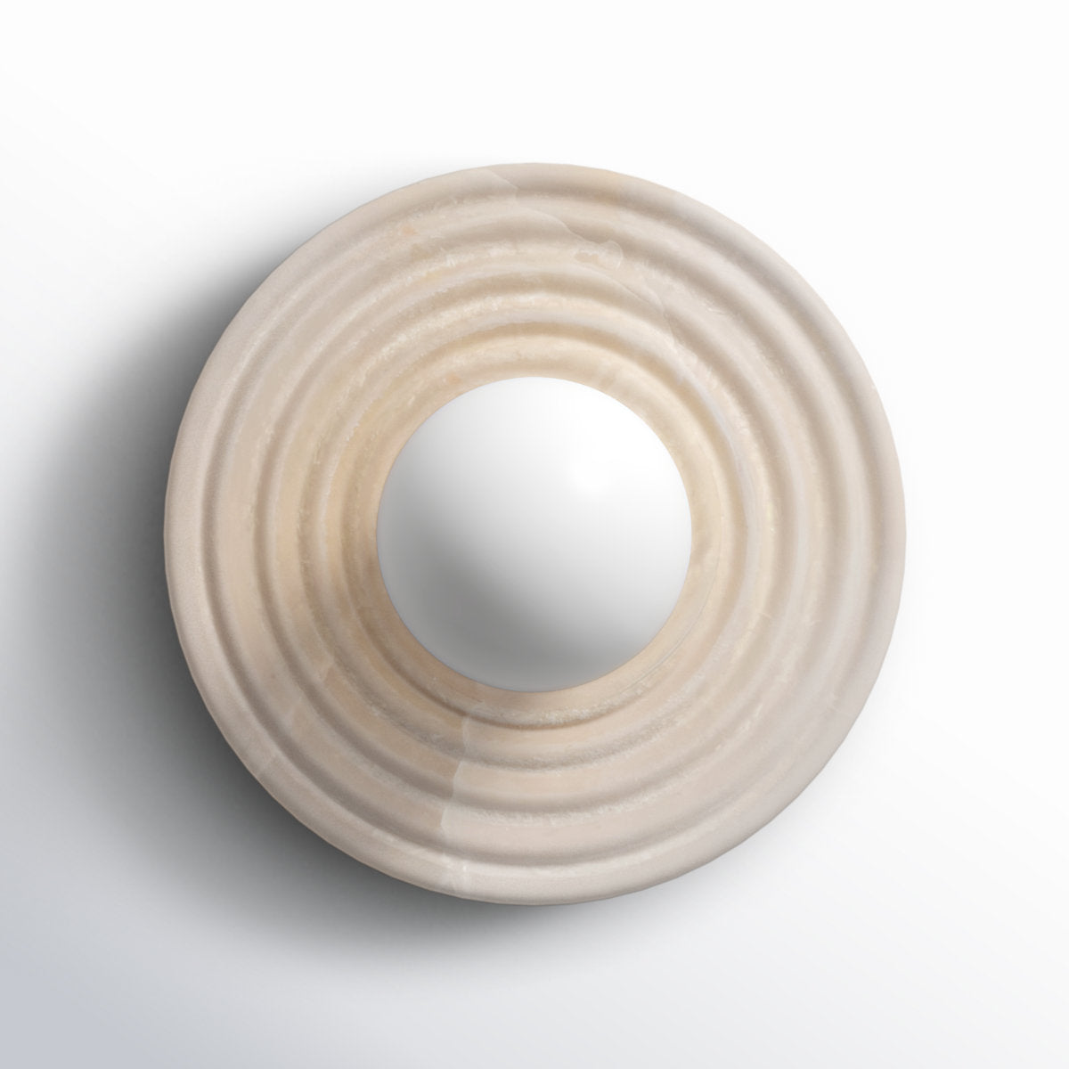 Lampe Murale en Albâtre et Verre Moderne Minimaliste Syraean