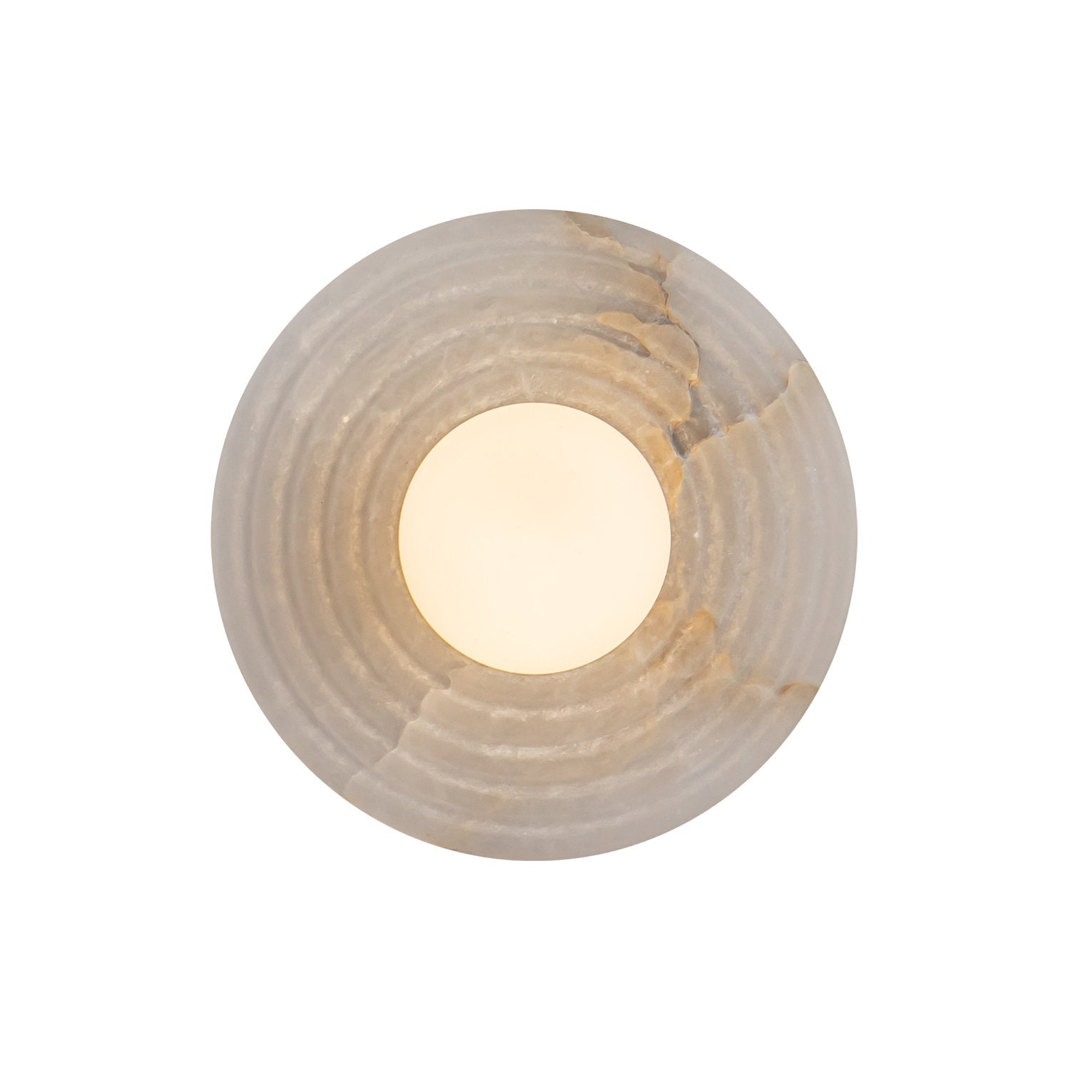 Lampe Murale en Albâtre et Verre Moderne Minimaliste Syraean