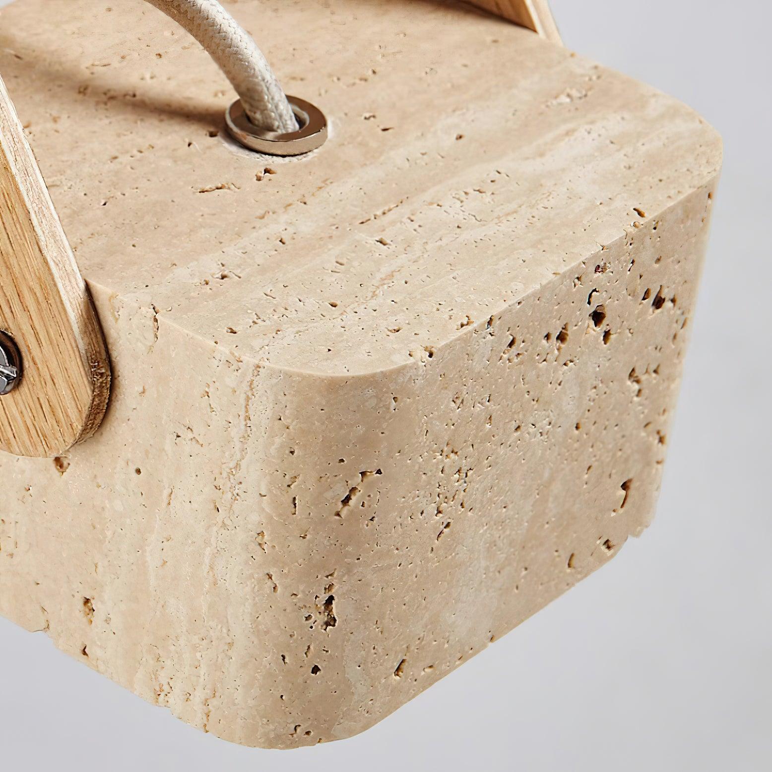 Cesta Suspension Carré Jaune Travertin