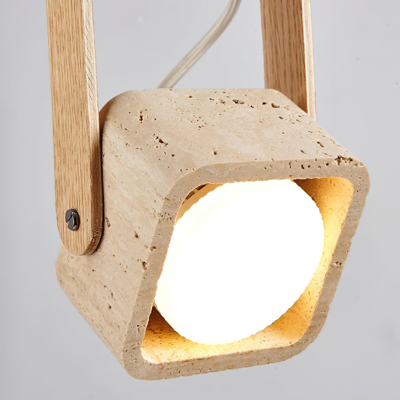 Cesta Suspension Carré Jaune Travertin