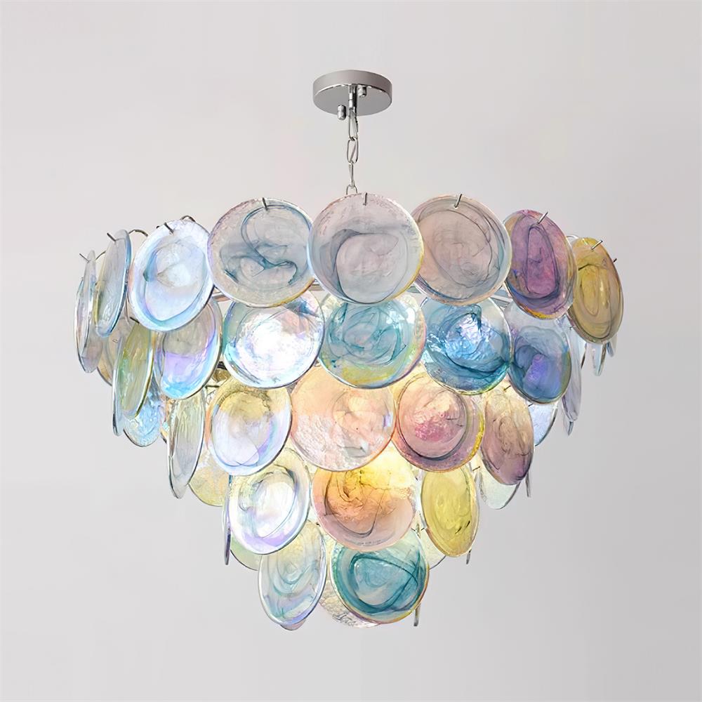 Lelaina Lustre Cascade en Verre Soufflé à la Main