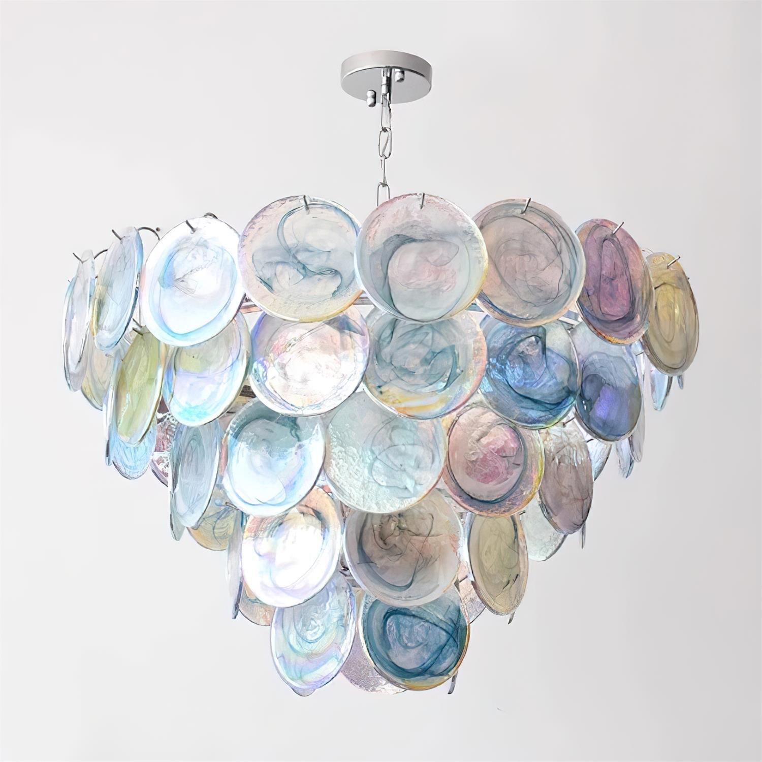 Lelaina Lustre Cascade en Verre Soufflé à la Main