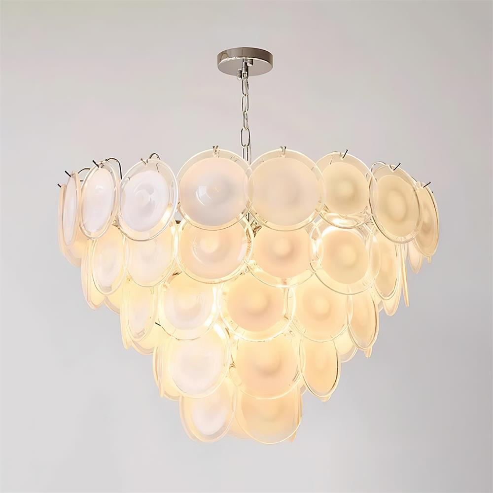 Lelaina Lustre Cascade en Verre Soufflé à la Main