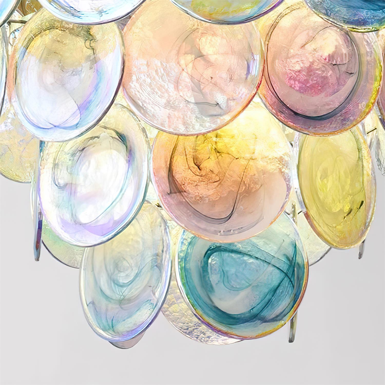 Lelaina Lustre Cascade en Verre Soufflé à la Main