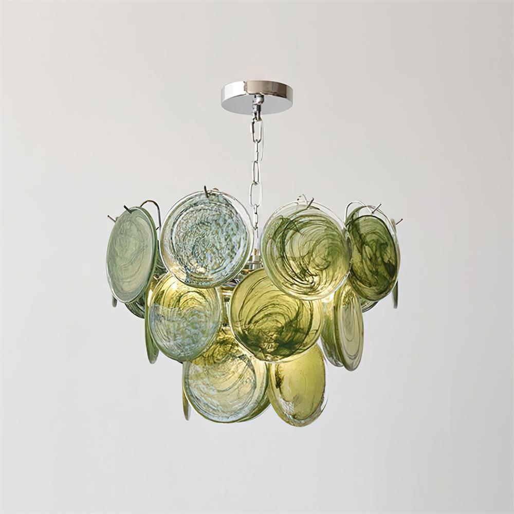 Lelaina Lustre Cascade en Verre Soufflé à la Main