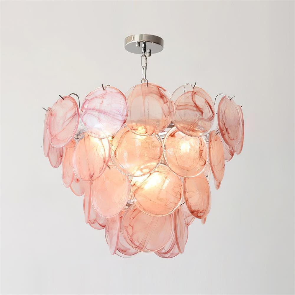 Lelaina Lustre Cascade en Verre Soufflé à la Main