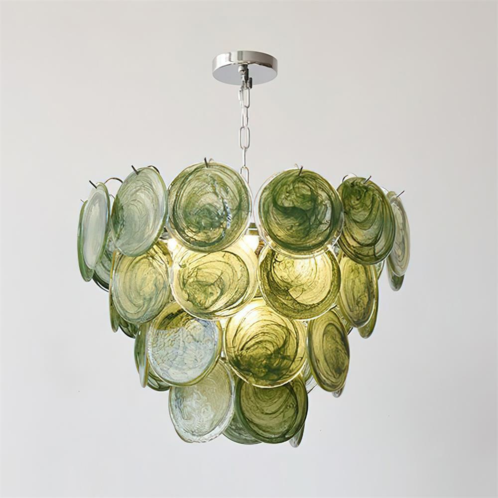 Lelaina Lustre Cascade en Verre Soufflé à la Main