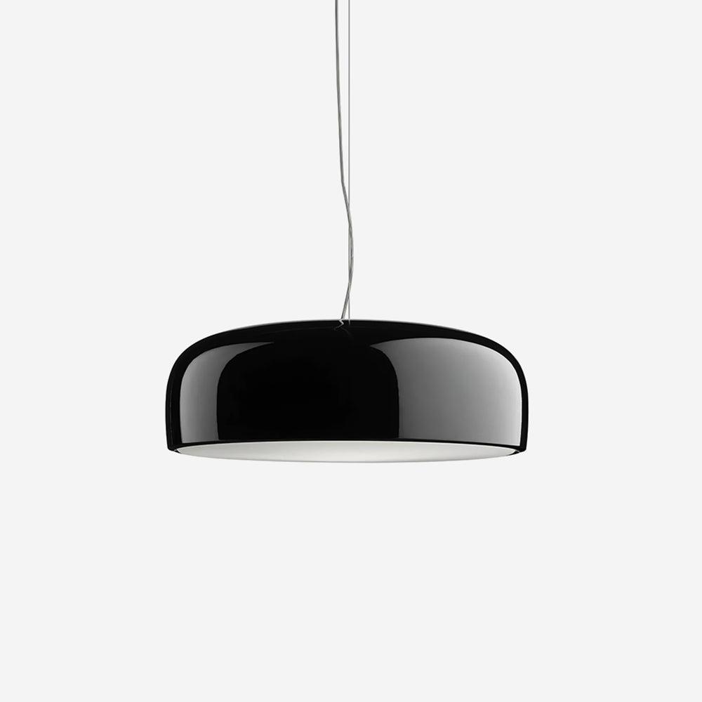 Letifly Lustre Pendentif Dôme Noir Brillant