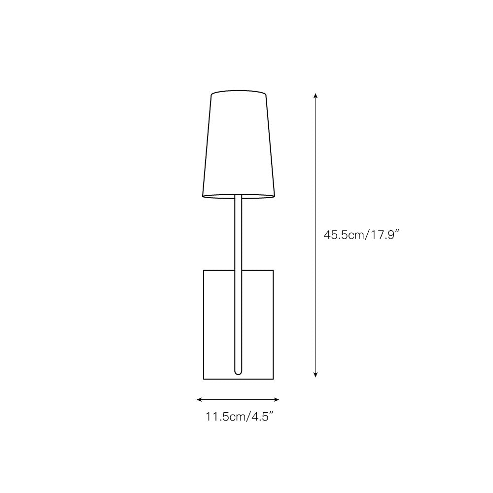 Lampe Murale en Tissu et Laiton Art Vintage Sytheir