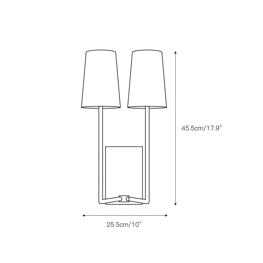 Lampe Murale en Tissu et Laiton Art Vintage Sytheir