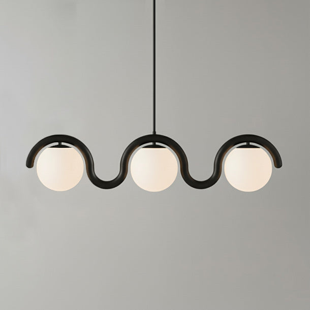 Uveta Lustre Linéaire Rouge & Argenté
