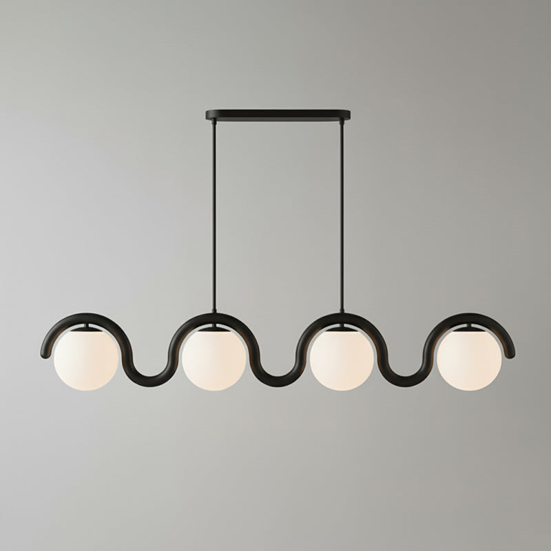 Uveta Lustre Linéaire Rouge & Argenté