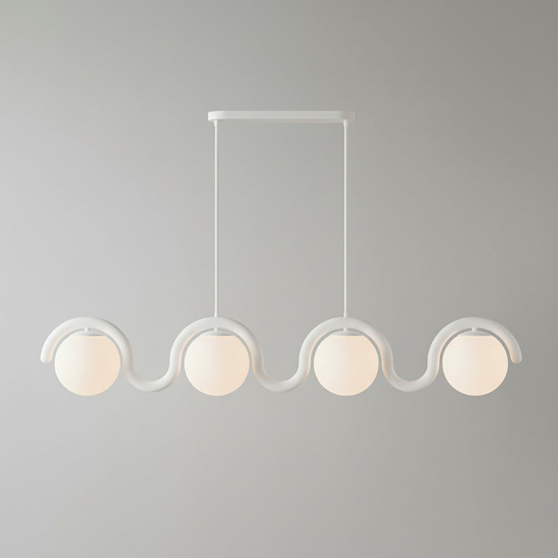 Uveta Lustre Linéaire Rouge & Argenté