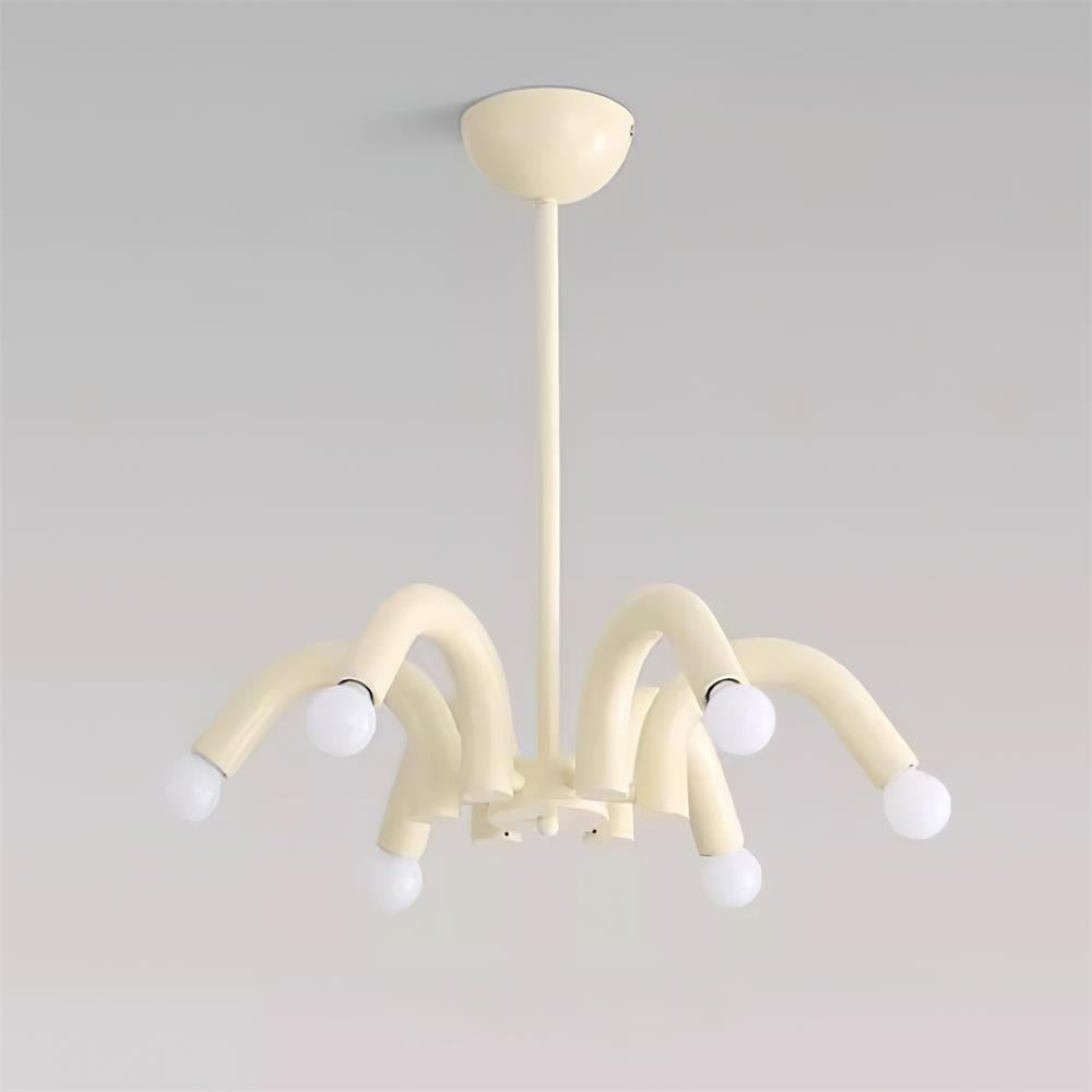 Fivelle Lustra Lustre Moderne Crème Multi-Bras Élégant
